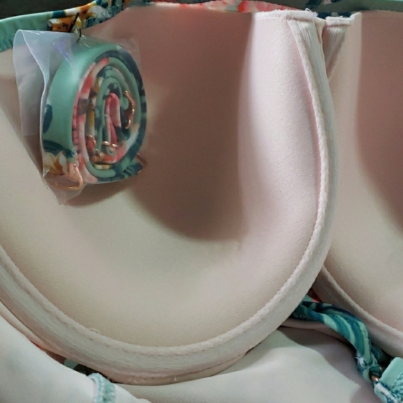 NWT Shade & Shore One Piece Swimsuit Floral 34DD - Picture 4 of 5